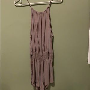 Brandy Melville tan romper (one size)